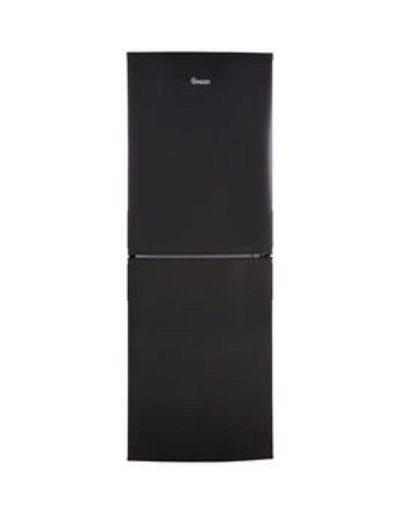 Swan Sr9081B 55Cm Wide Frost Free Fridge Freezer - Black